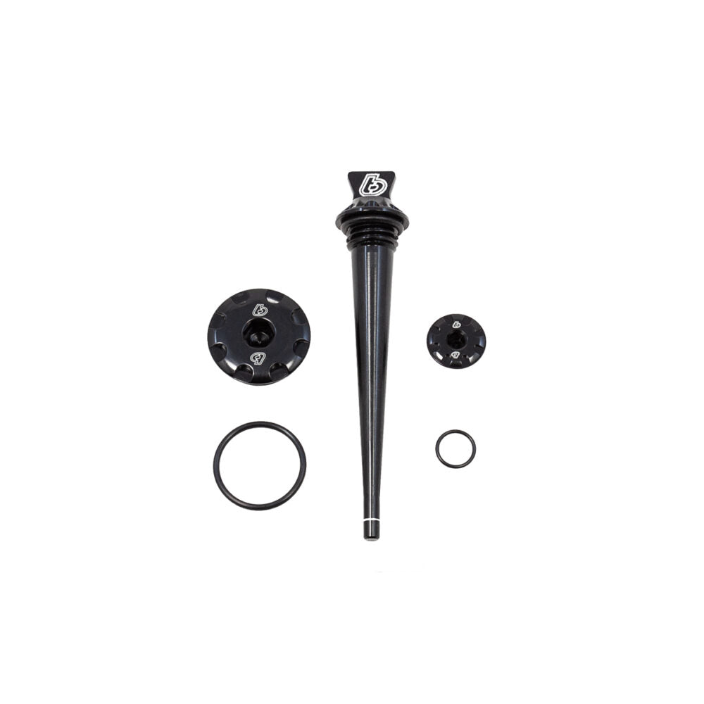 TB Billet Dipstick & Plug Kit - CRF110 - Black