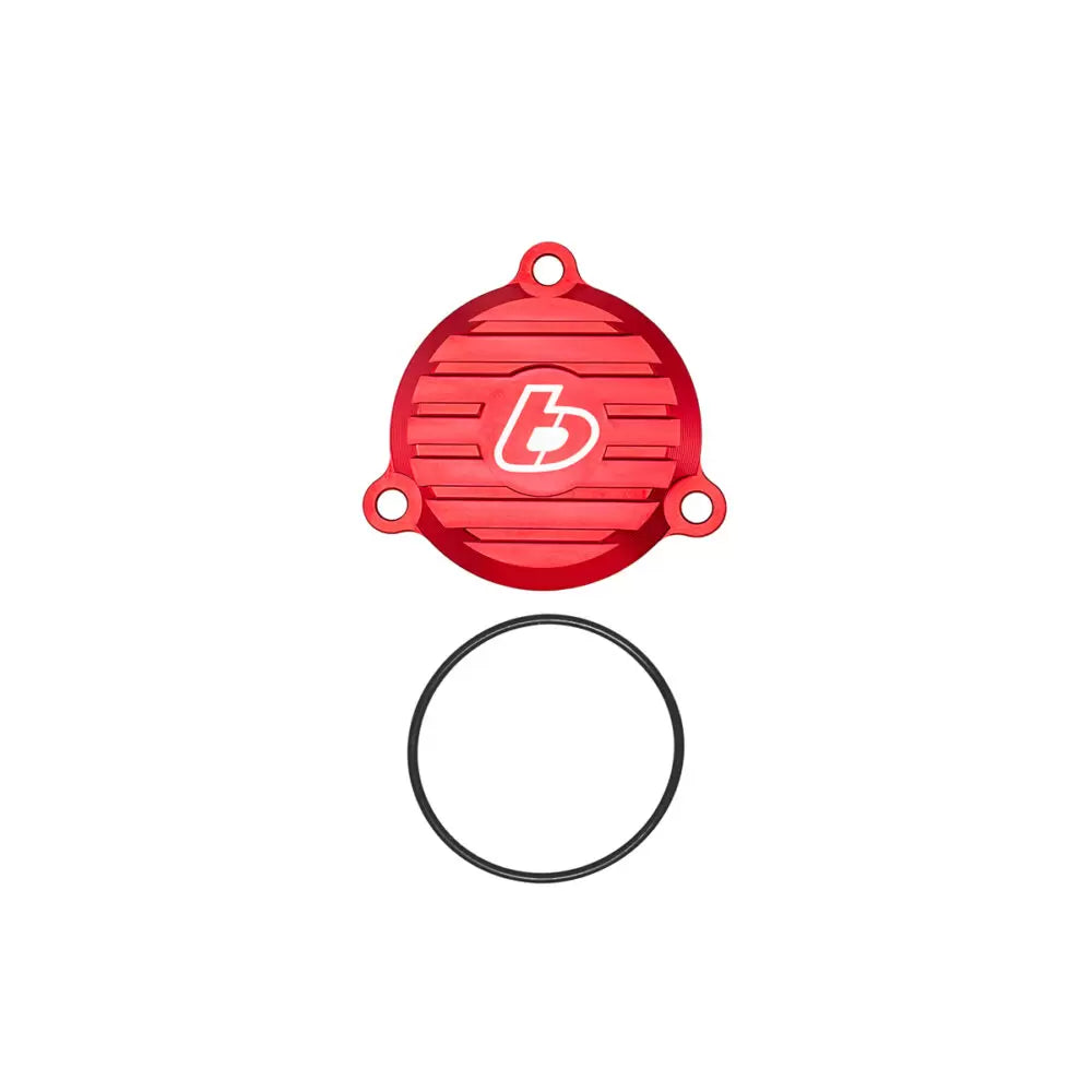 TB Billet Oil Filter Cover – KLX140 - Red