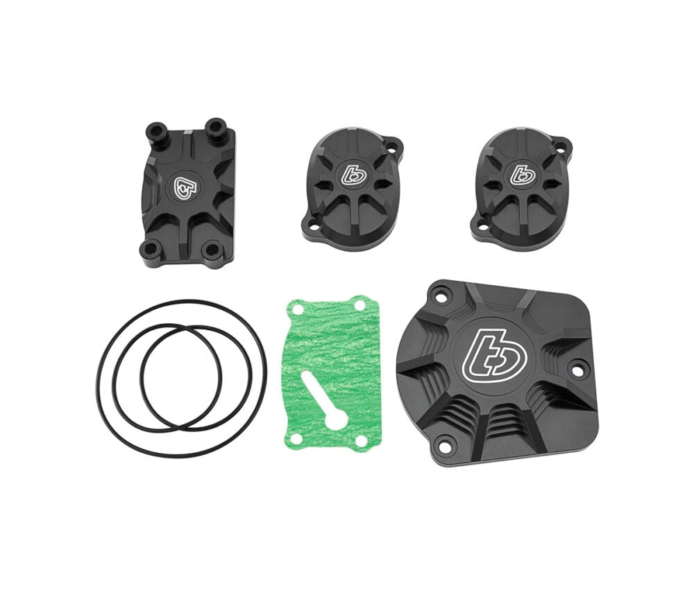 TB Billet V2 Race Head Cover Set, Black