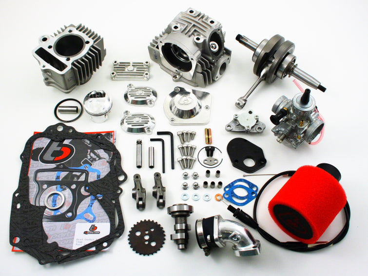 TB 108cc Stroker Big Bore kit, Race Head V2 Kit , & Mikuni VM26 Carb Kit – Honda 50cc & 70cc Various Models