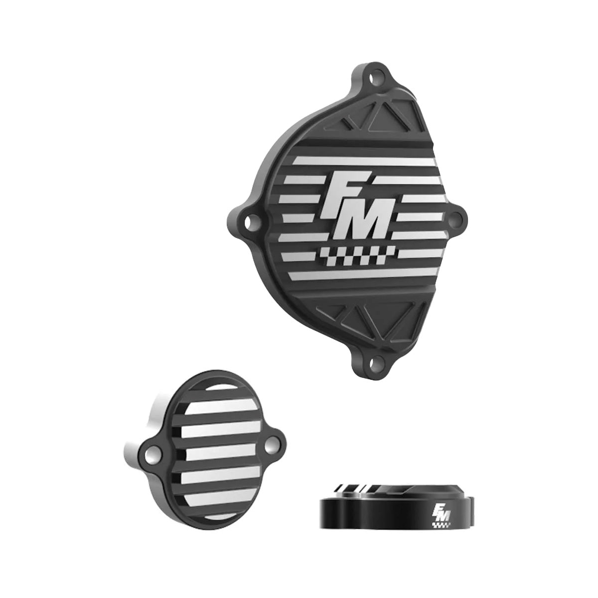 FM Billet Cam Cover/Tappet Cover Set - KLX110/L