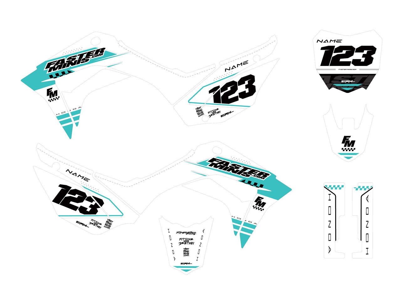 FM Race Graphic Kits - 19+ CRF110