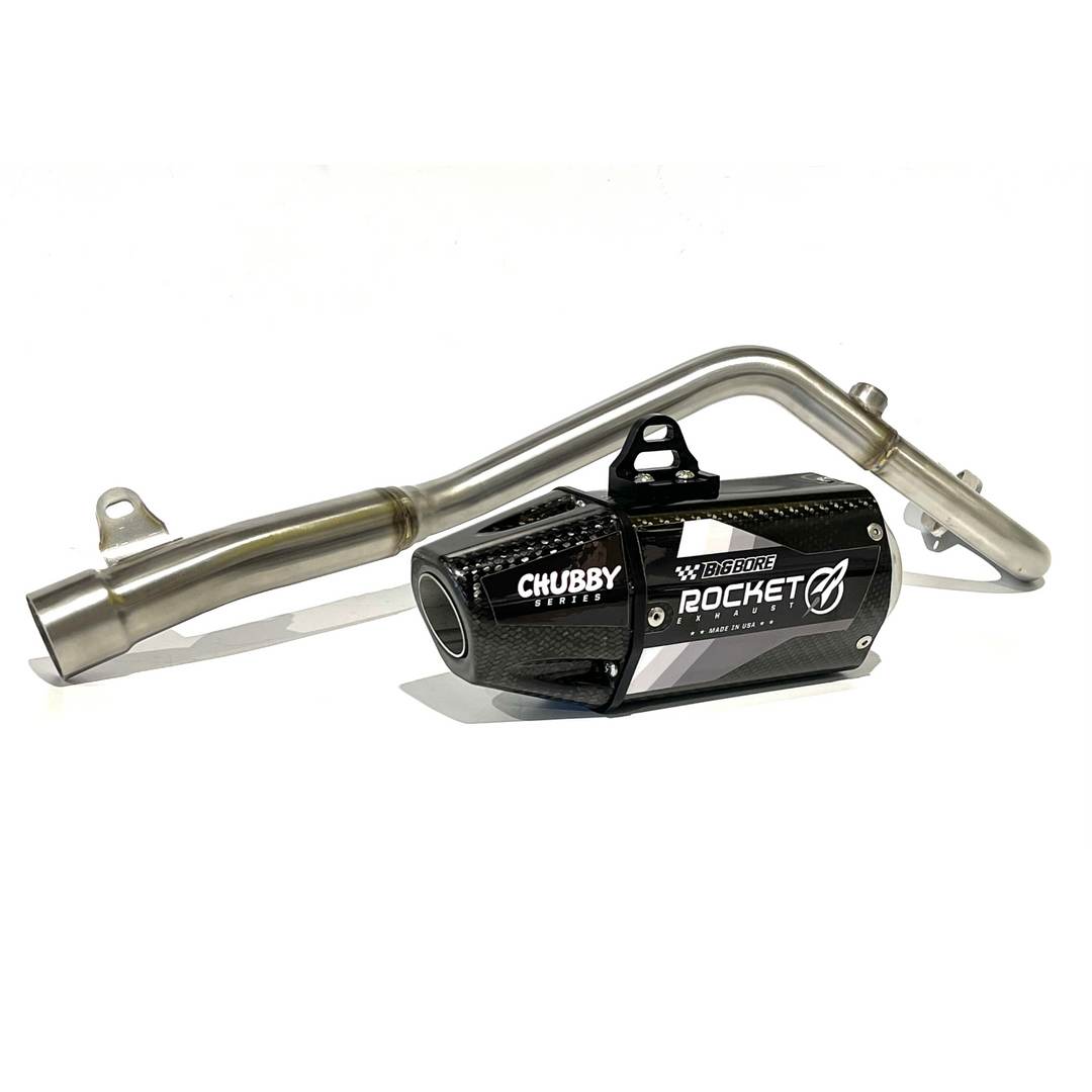Rocket 'Big Bore' Full Exhaust System – 19+ CRF110 - Carbon Fiber