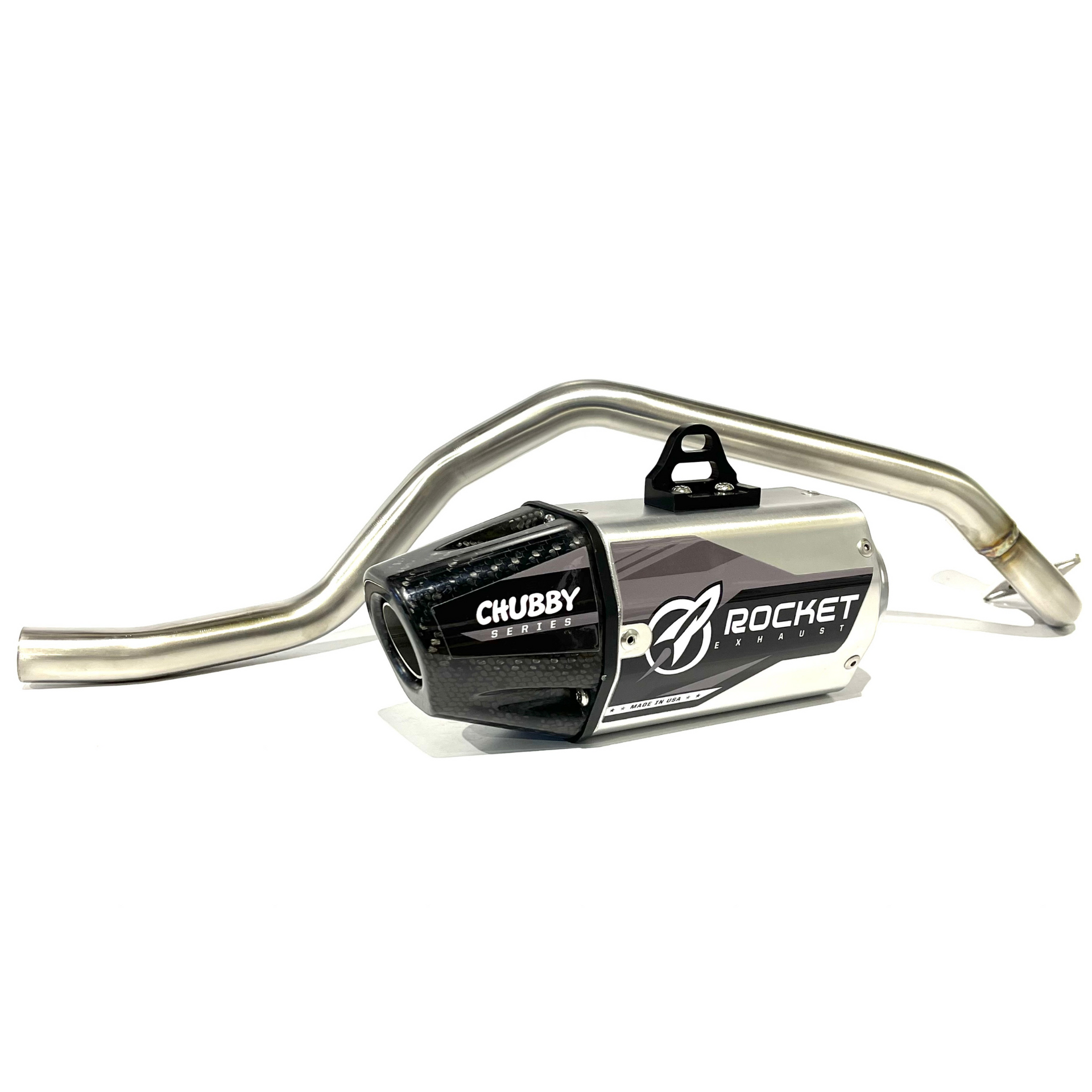 Rocket Chubby Full Exhaust System – KLX110 - Raw Silver