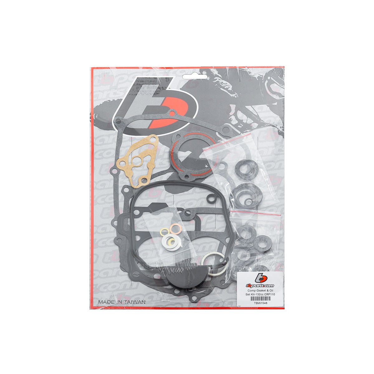 TB Complete Gasket & Oil Seal Kit, 132cc/55mm – CRF110