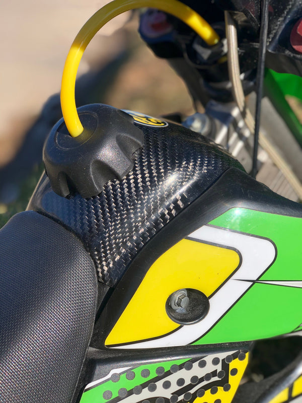 P3 Carbon Fiber Fuel Tank Cover - 02-09 KLX110