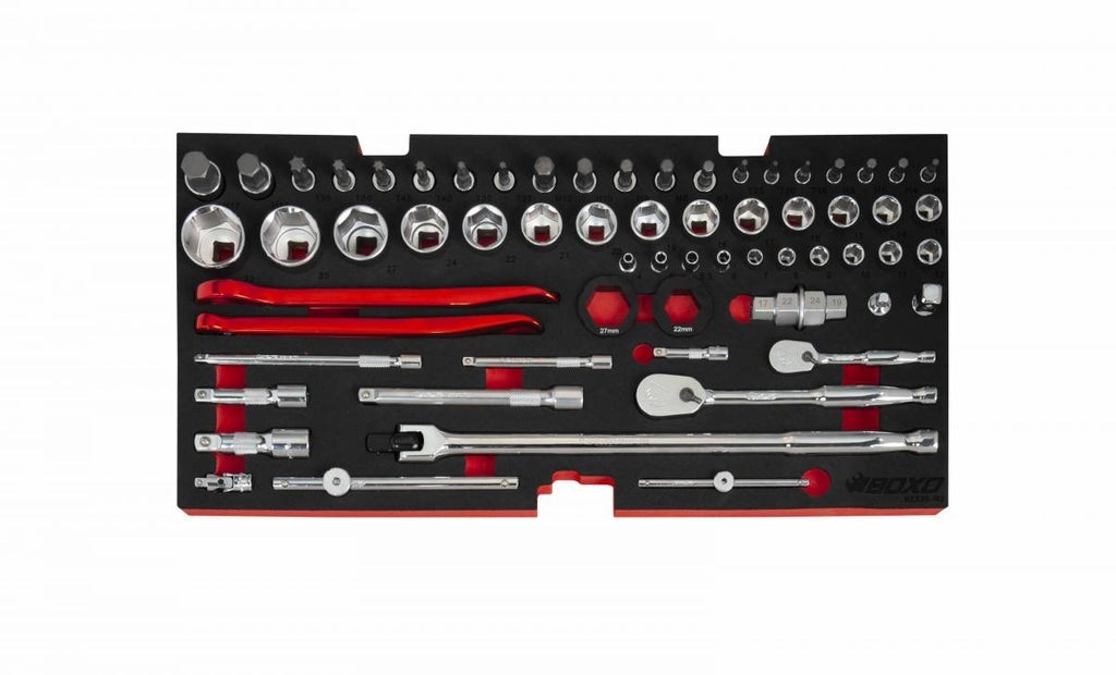 103-Piece Metric MotoBox Toolbox, Black Box