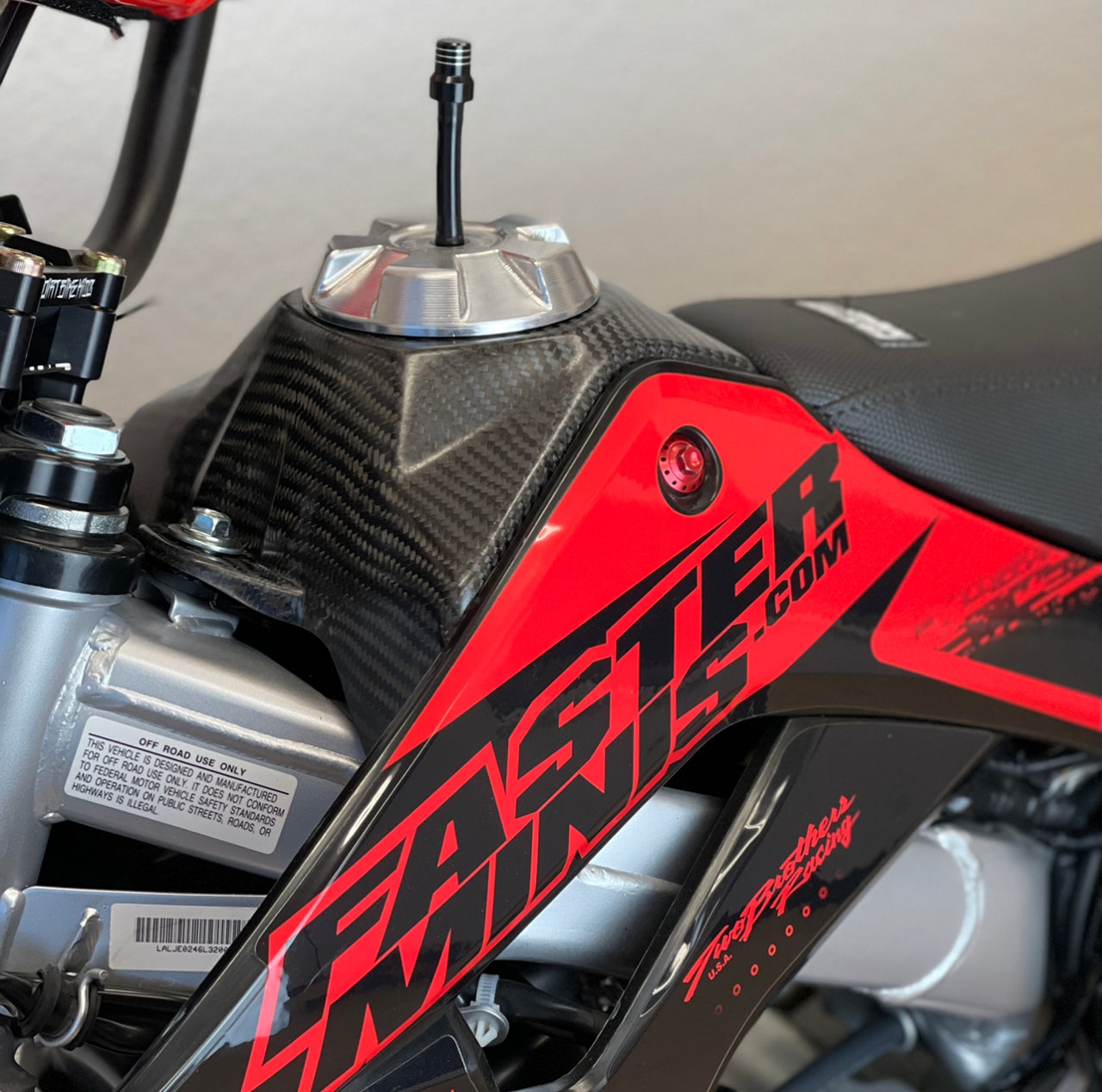 P3 Carbon Fiber Fuel Tank Cover - CRF110/125