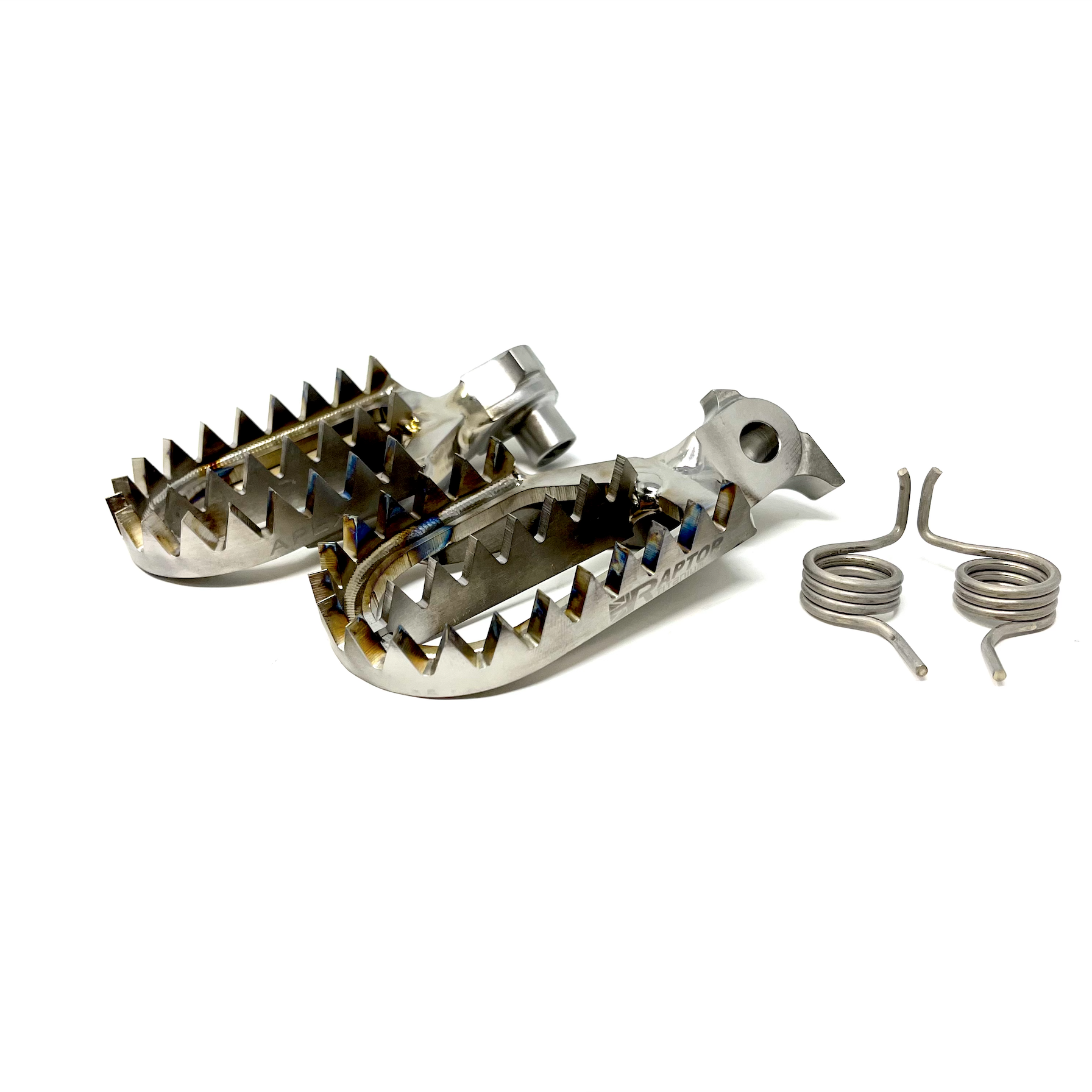 Raptor Titanium Footpegs - YZ (Aftermarket Pegbars)
