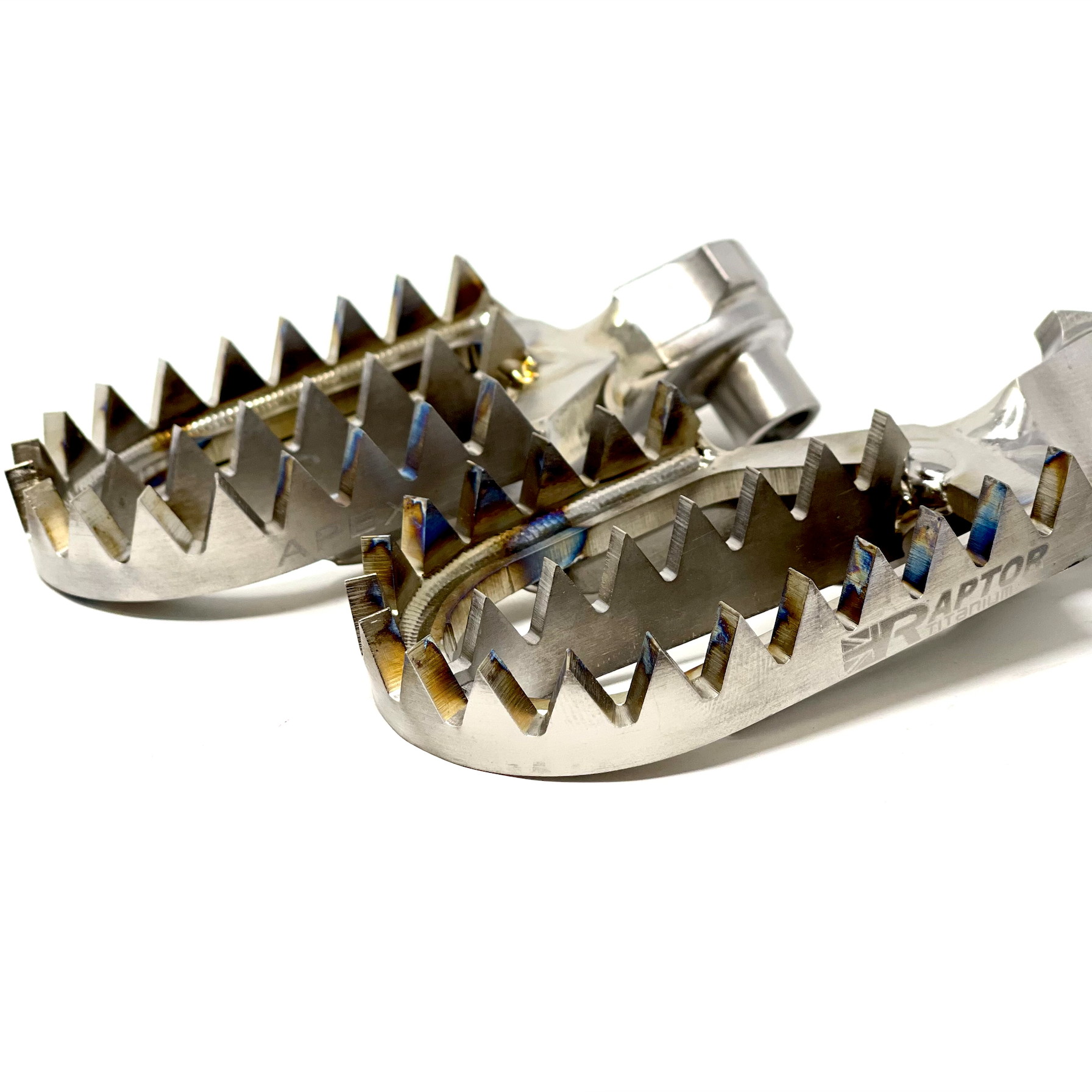 Raptor Titanium Footpegs - YZ (Aftermarket Pegbars)