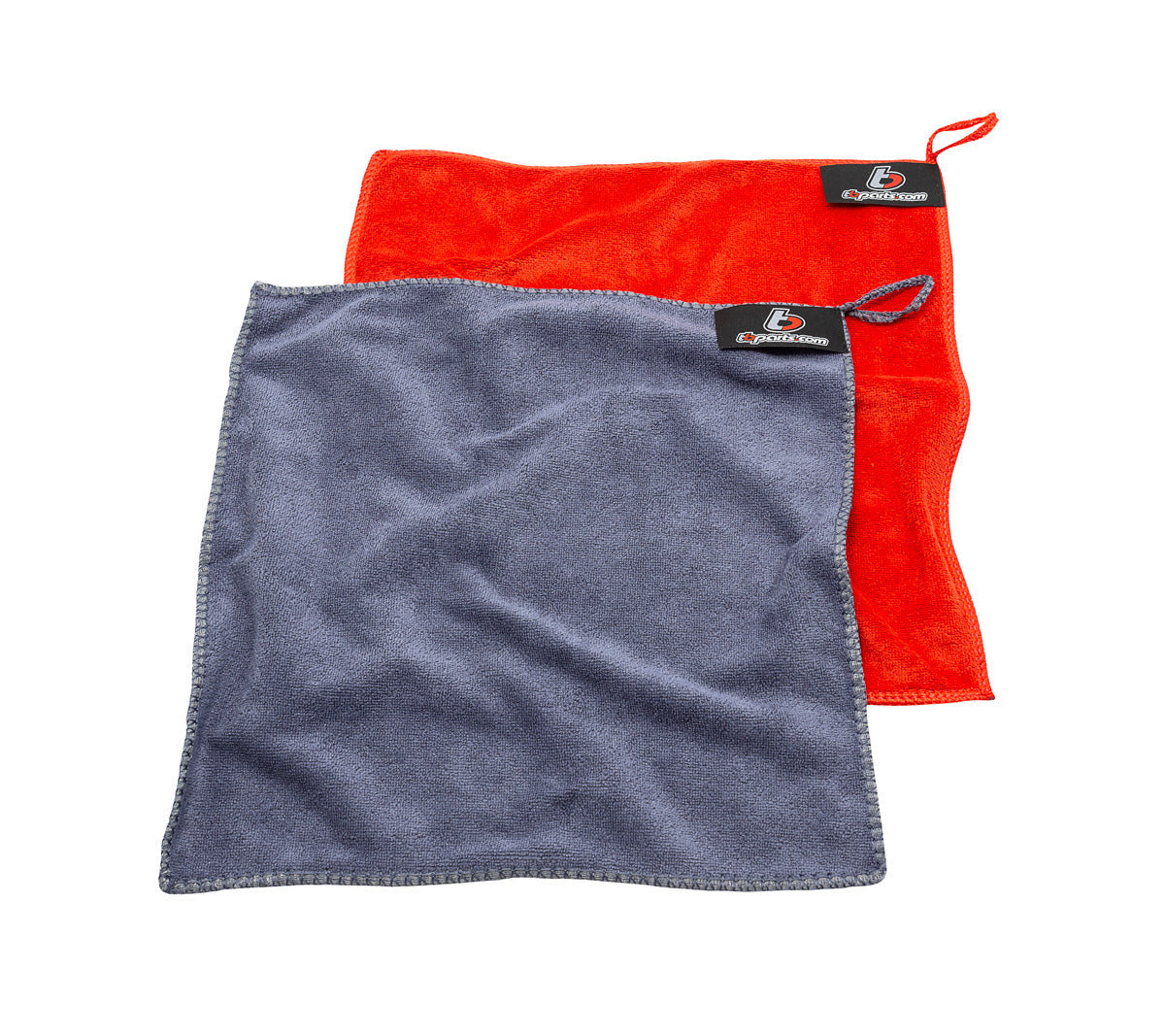 TB Shop Rag Set, Microfiber – Red & Gray