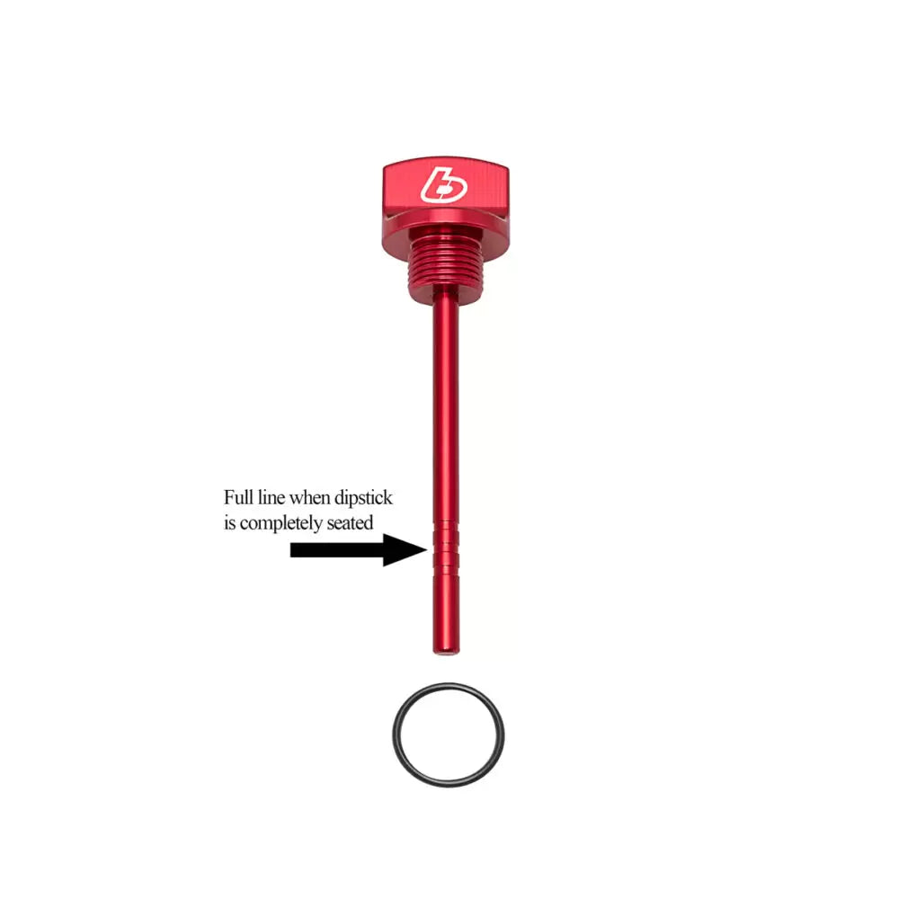 TB Dipstick, Billet – KLX140 - Red