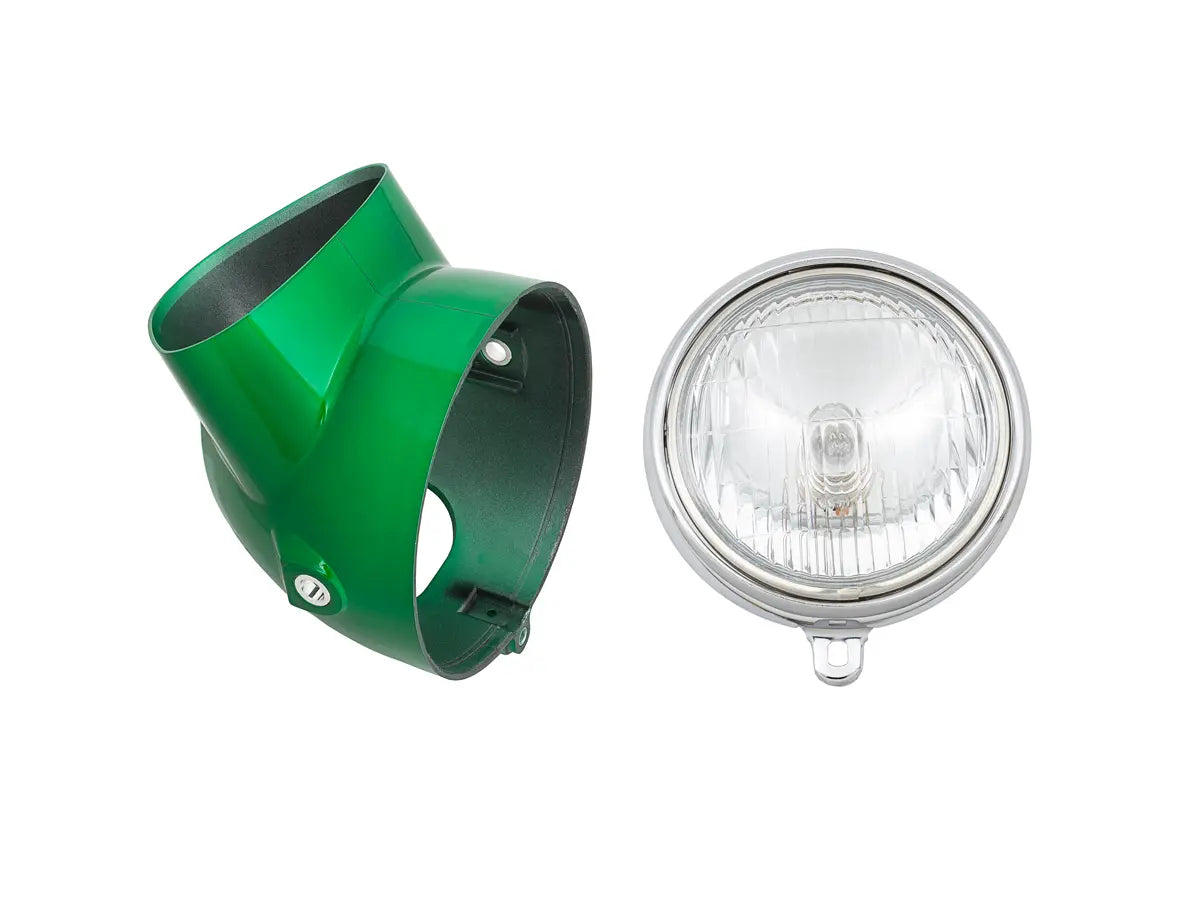 Green  CT70 Headlight bucket and bulb