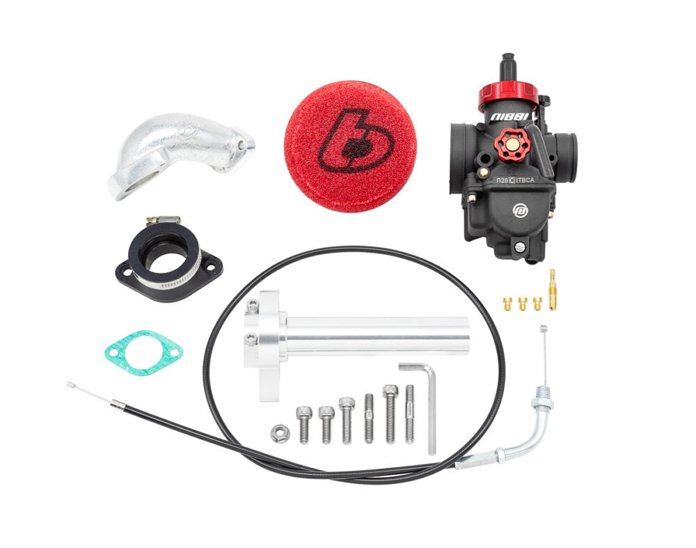 TB Carb Kit, Nibbi PE26, 1/4 Turn Throttle – KLX110