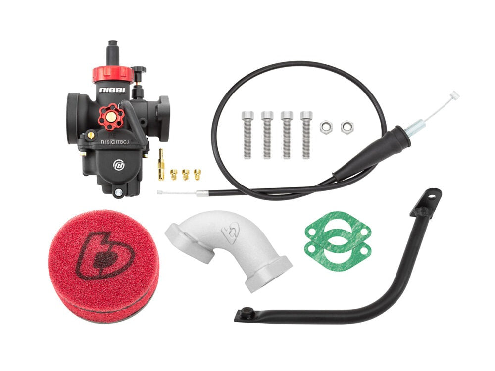 TB Carb kit, Nibbi 19mm, & Air Box Delete Bracket – KLX110/L