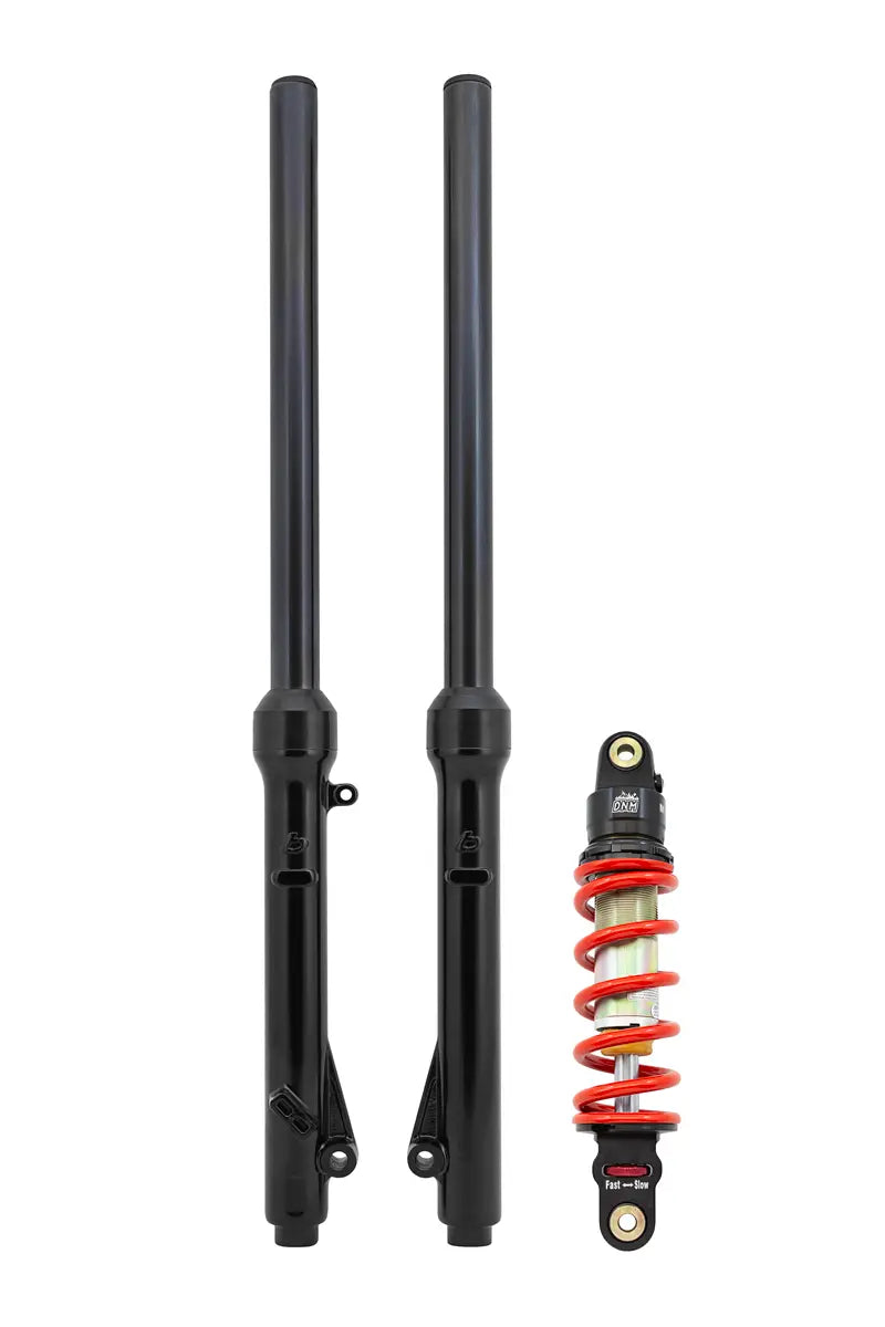 TB Forks, HD springs w/Black TiN Coated uppers, & DNM Shock, 300# kit – 2002-2009 KLX110 