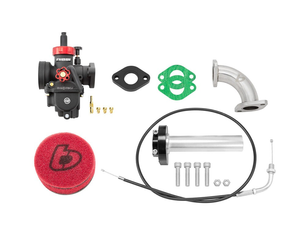 TB Carb Kit, Nibbi 19, & Billet throttle – TTR110