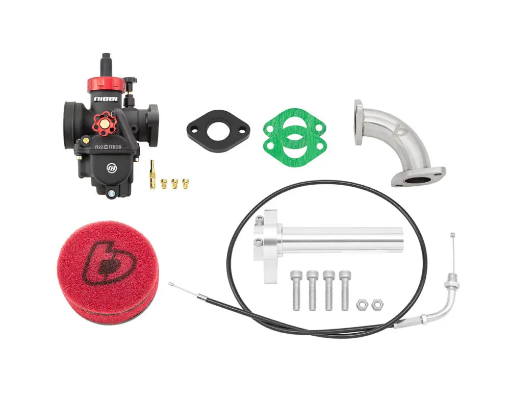 TB Carb Kit, Nibbi 22, & Billet throttle – TTR110