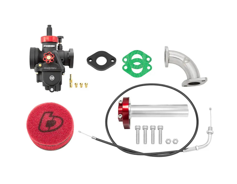 TB Carb Kit, Nibbi 19, & Billet throttle – TTR110