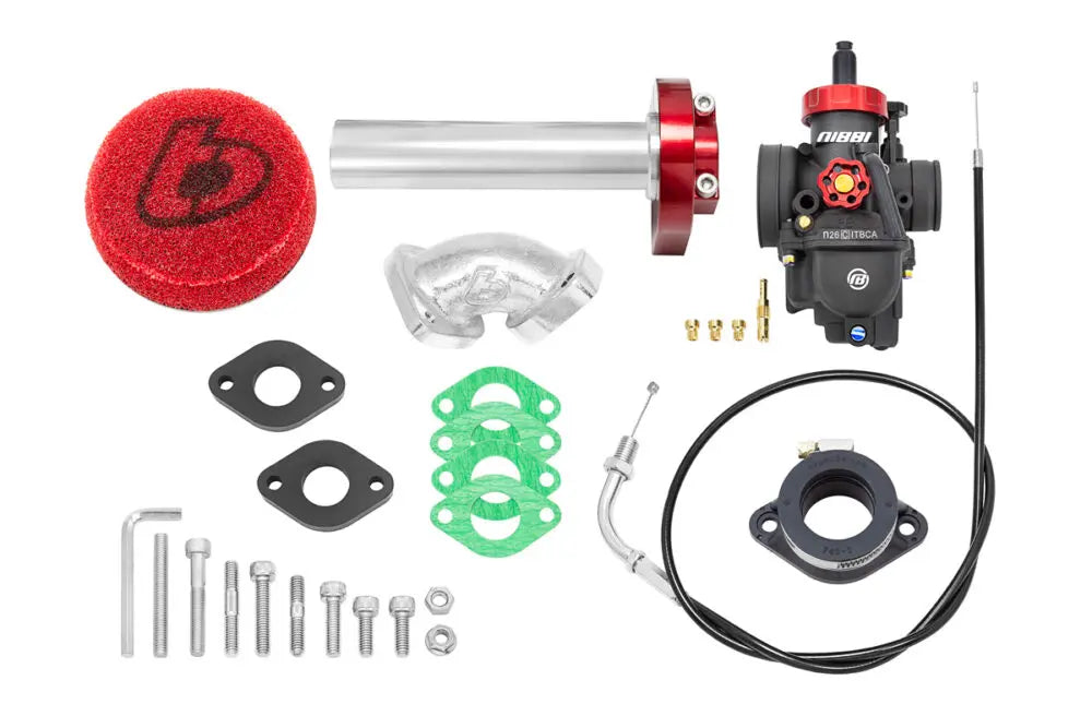 TB Carb kit, Nibbi 26, Billet Throttle – TTR110