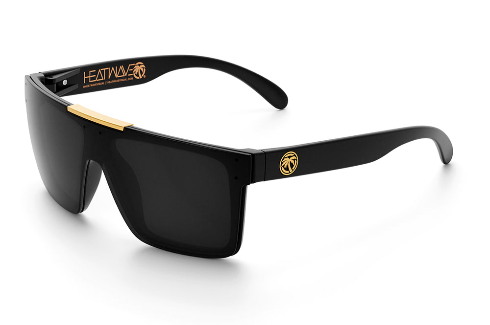 Quatro Sunglasses: BLACK/GOLD