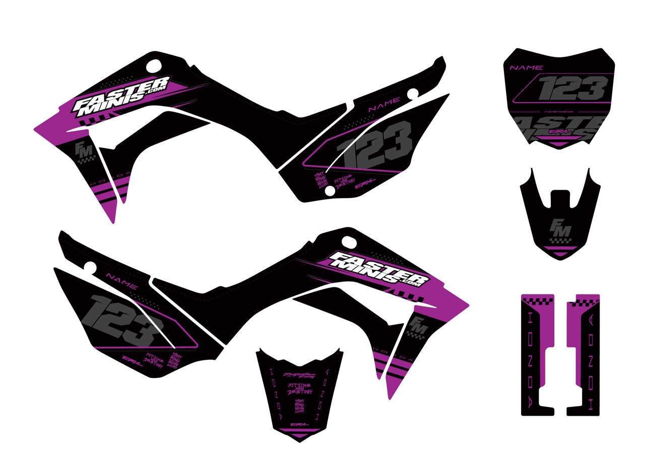 FM Race Graphic Kits - 19+ CRF110