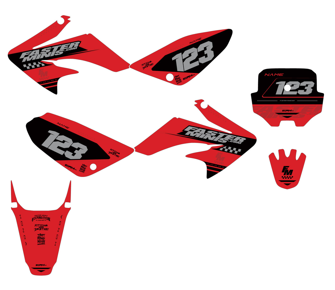 FM Race Graphic Kits - CRF80