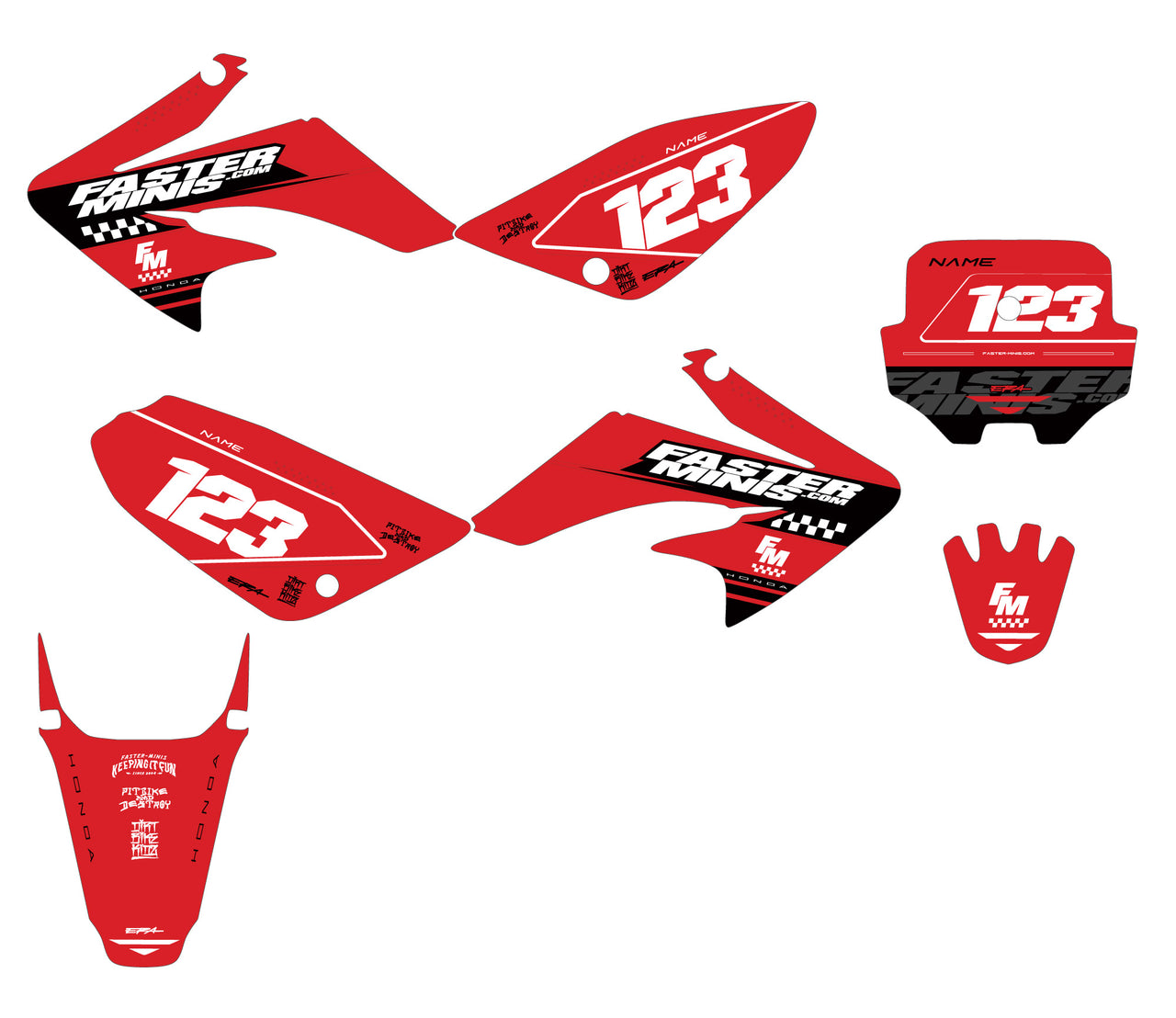FM Race Graphic Kits - CRF80