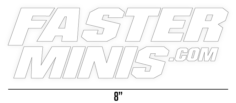 Faster Minis Die Cut Sticker - 8
