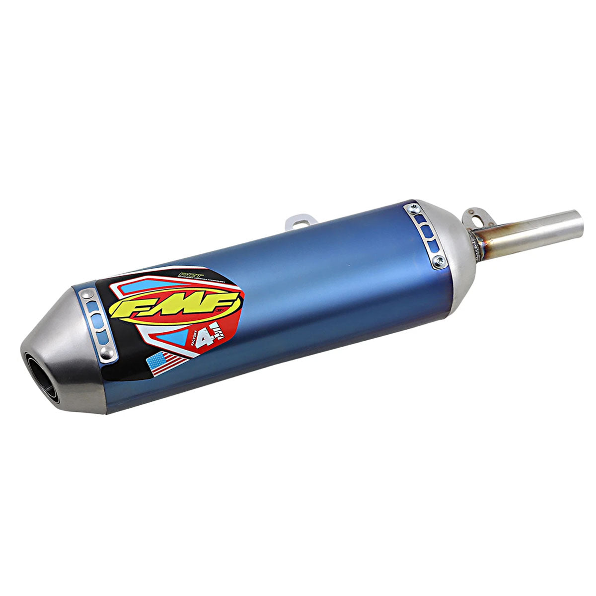 FMF Factory 4.1 Mini (slip-on) | 19+ CRF125F Ti Blue