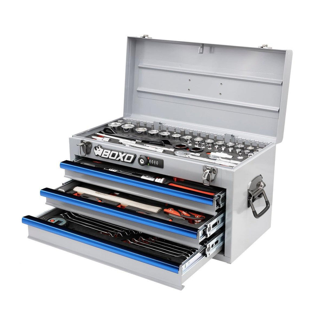 BoxoUSA 103-Piece Metric Moto Toolbox | Track & Trail Ready