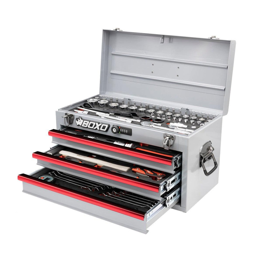 BoxoUSA 103-Piece Metric Moto Toolbox | Track & Trail Ready