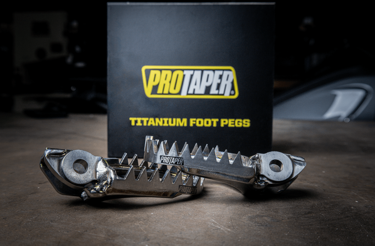 Pro Taper Titanium Foot Pegs - YZ (Aftermarket Pegbars)