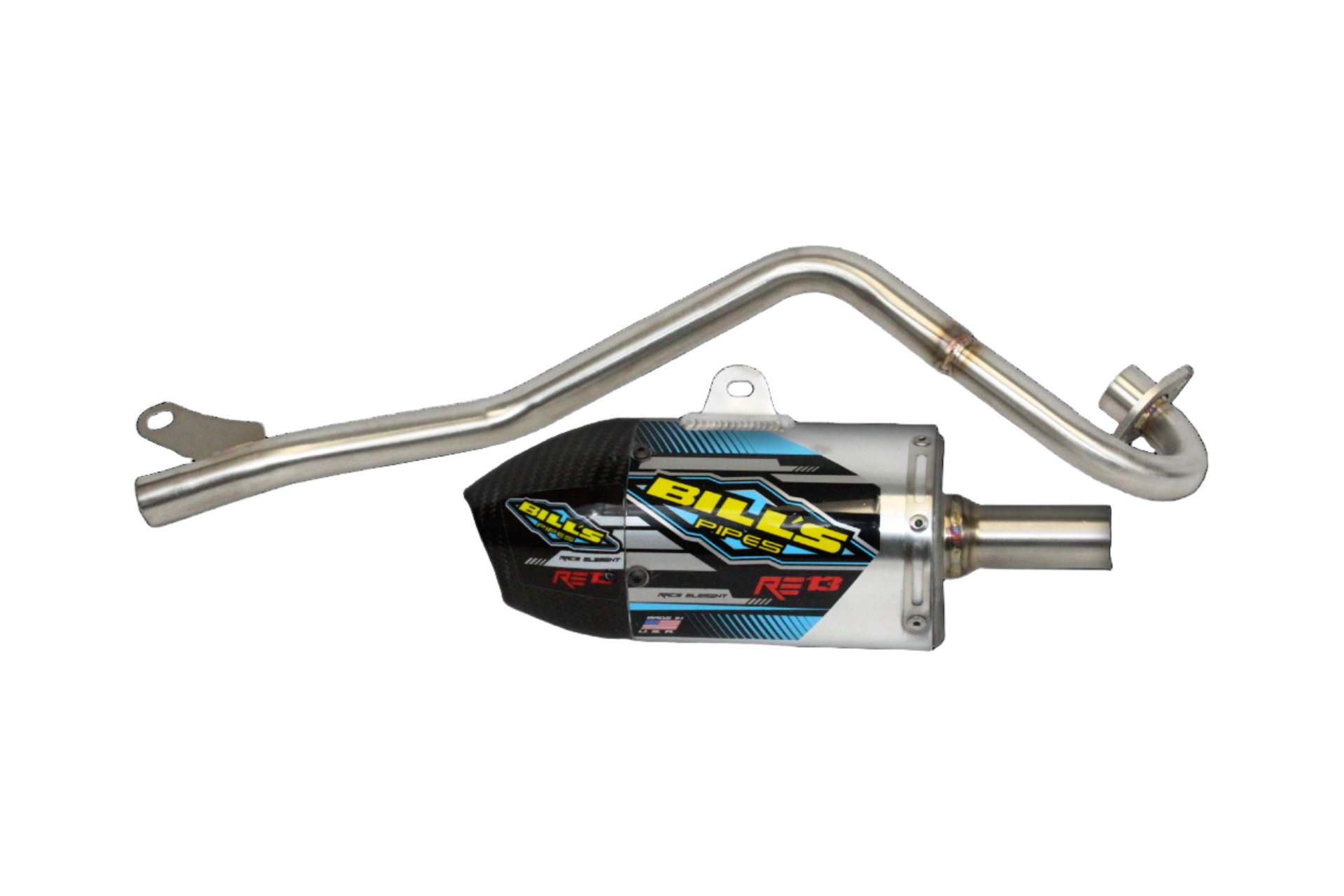 Bill's Pipes ' Big Bore' RE 13 Exhaust Kawasaki KLX110