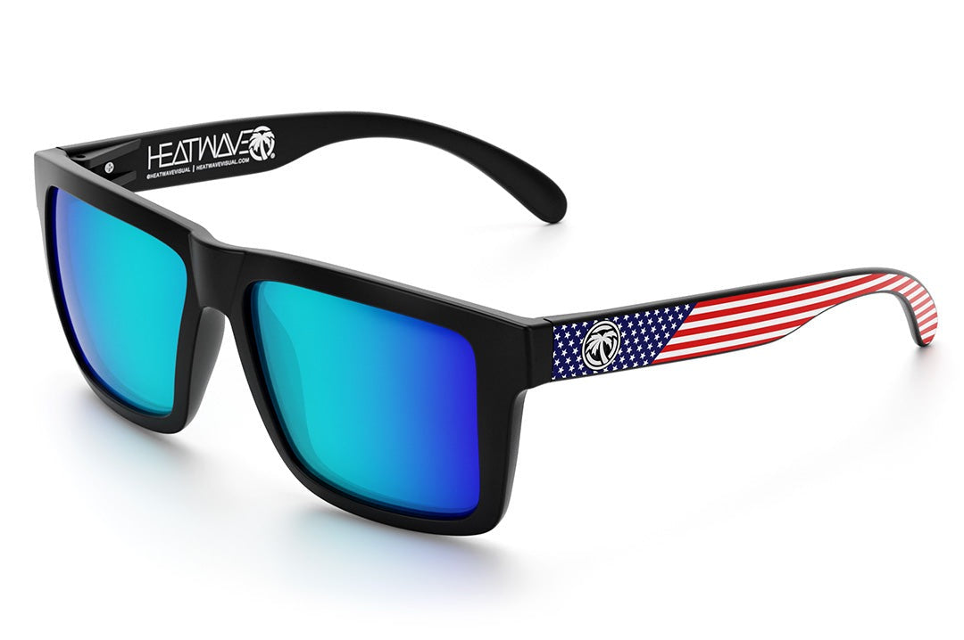 XL VISE Z87 Sunglasses Stars and Stripes US: Polarized Galaxy Lens