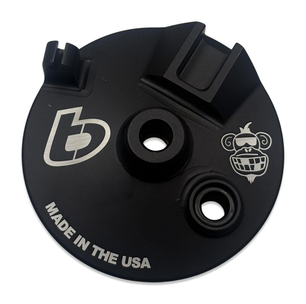 TB Brake Panel, Front, USA CNC, Black Anodized – CRF110