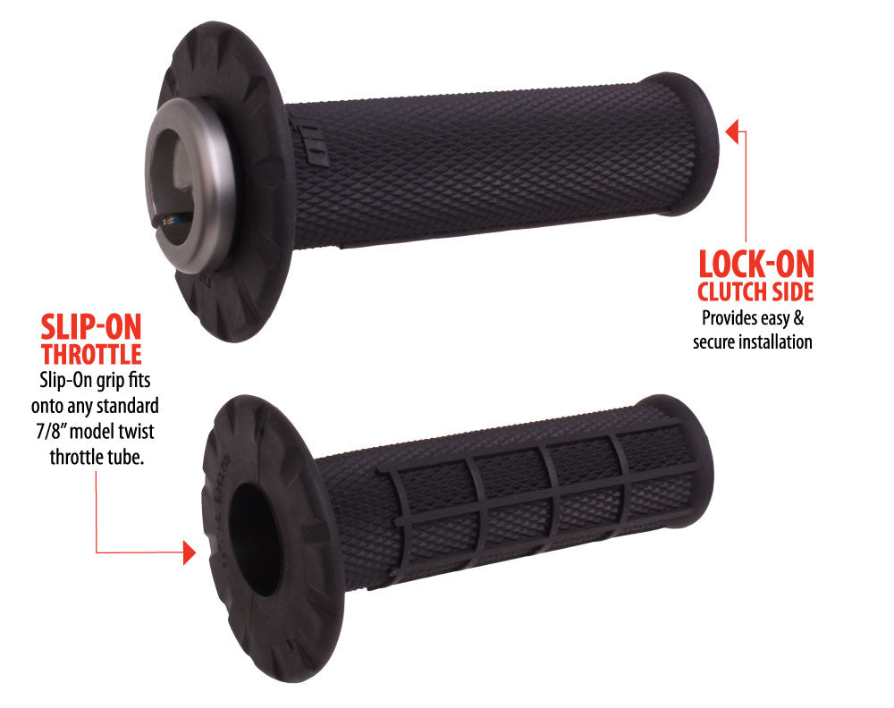 ODI UNIVERSAL Lock-On Gripset: HALF-WAFFLE MX