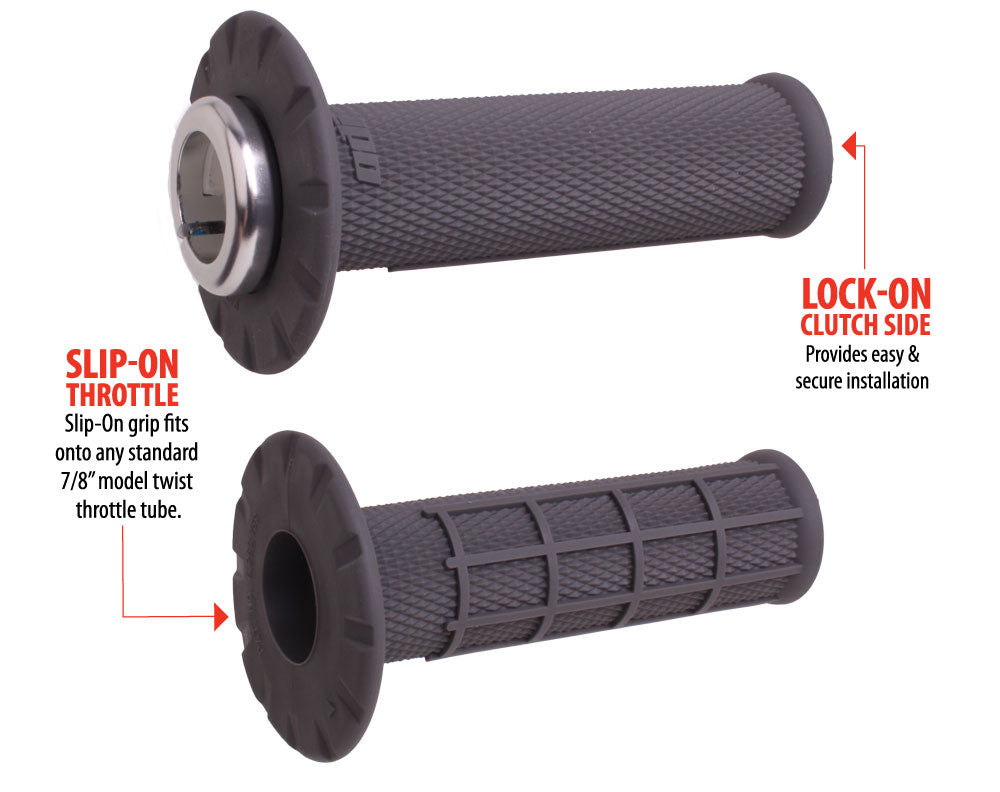 ODI UNIVERSAL Lock-On Gripset: HALF-WAFFLE MX