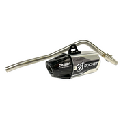 Rocket Chubby Full Exhaust System – 13-18 CRF110 - Raw Silver