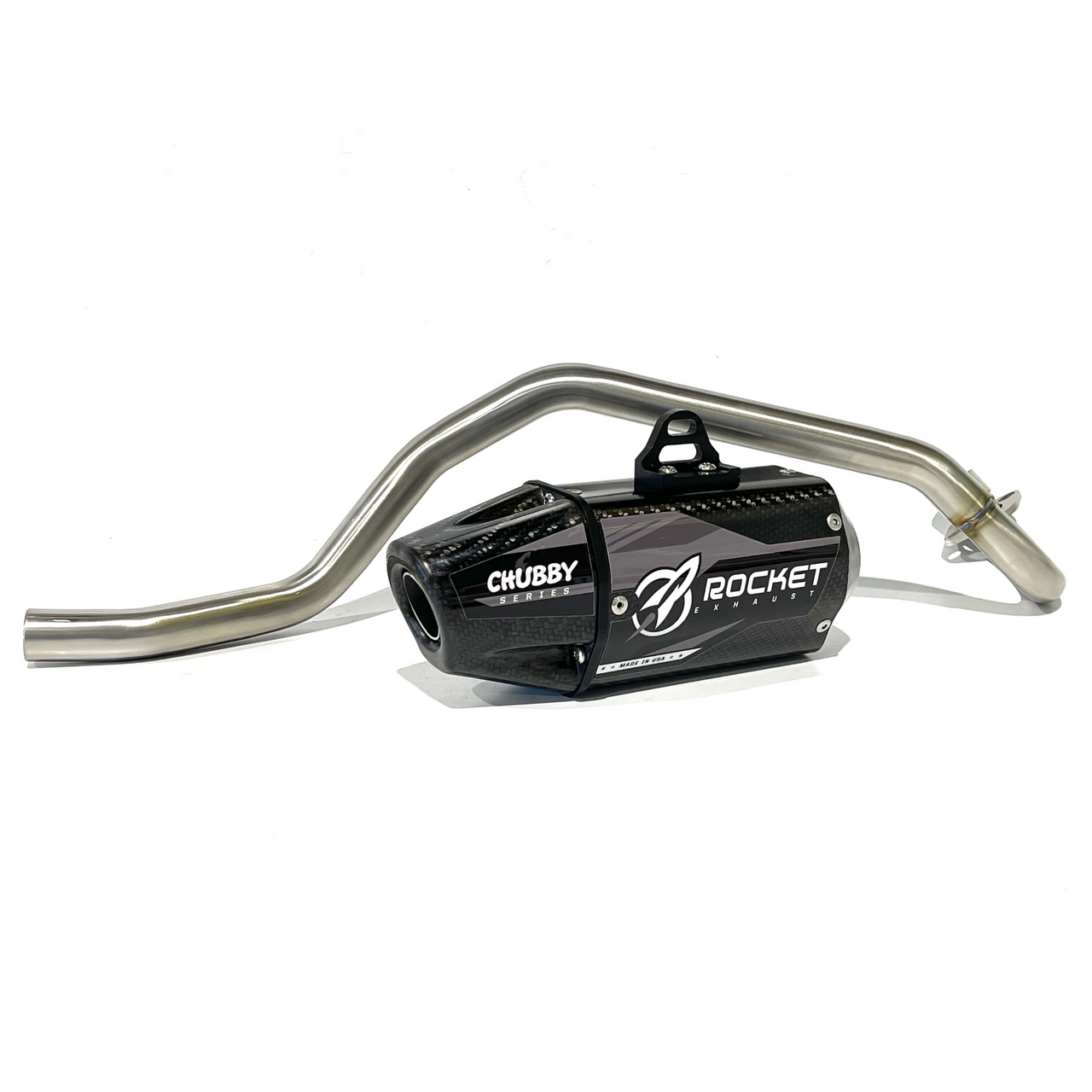 Rocket Chubby Full Exhaust System – KLX110 - Carbon Fiber