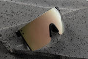 LAZER FACE SUNGLASSES: ROSE GOLD Z.87