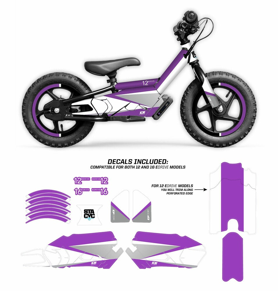 D-COR Graphic Kit - Stacyc - Purple