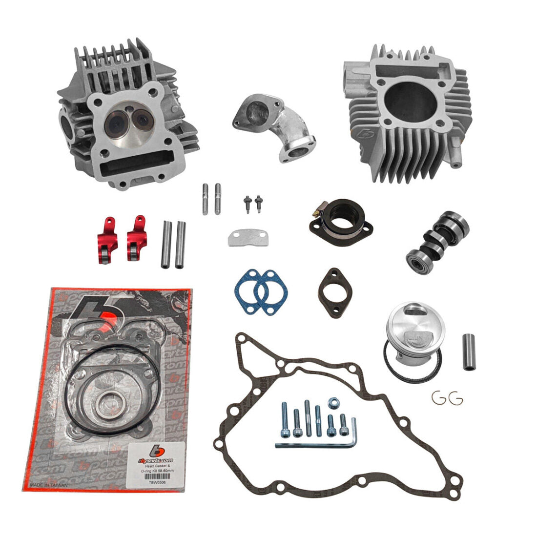TB 143cc Big Bore Kit, Race Head V2, & Intake Kit – KLX110