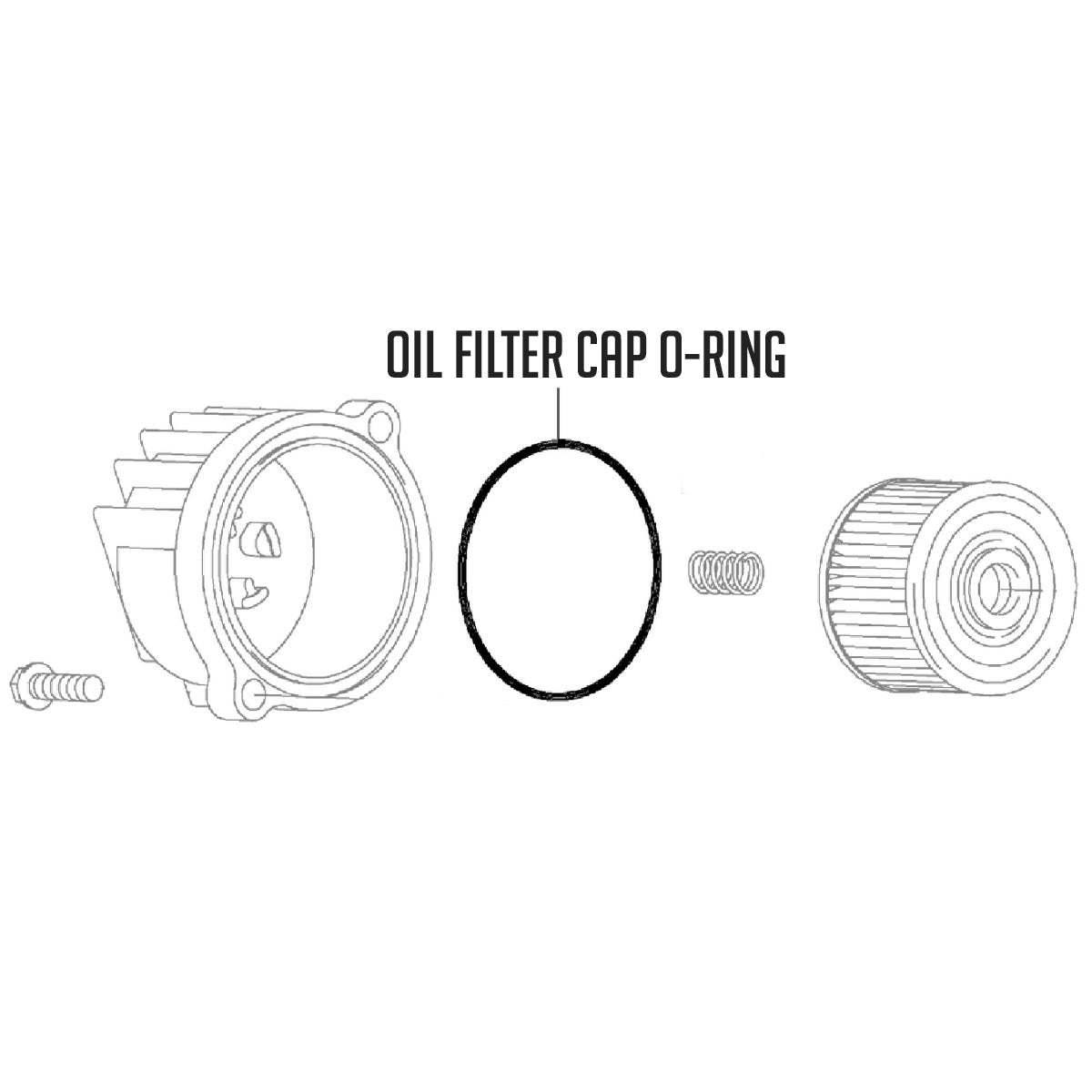 Oil Filter Cap O-Ring - KLX110