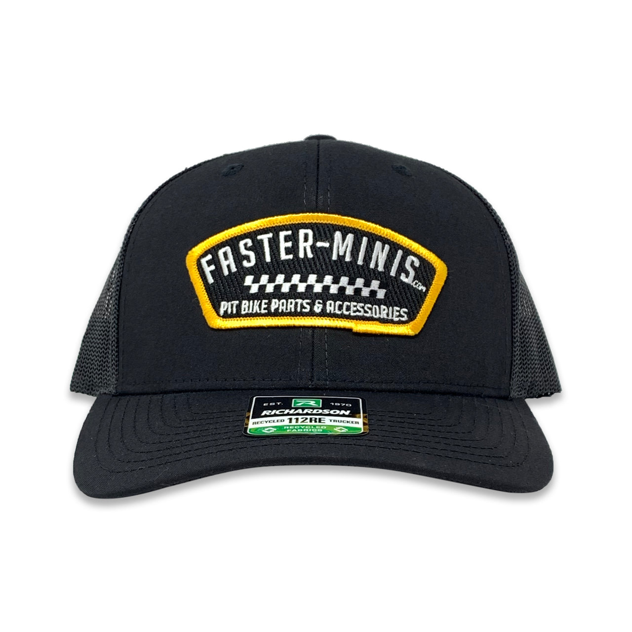 Checks Style Trucker - Black
