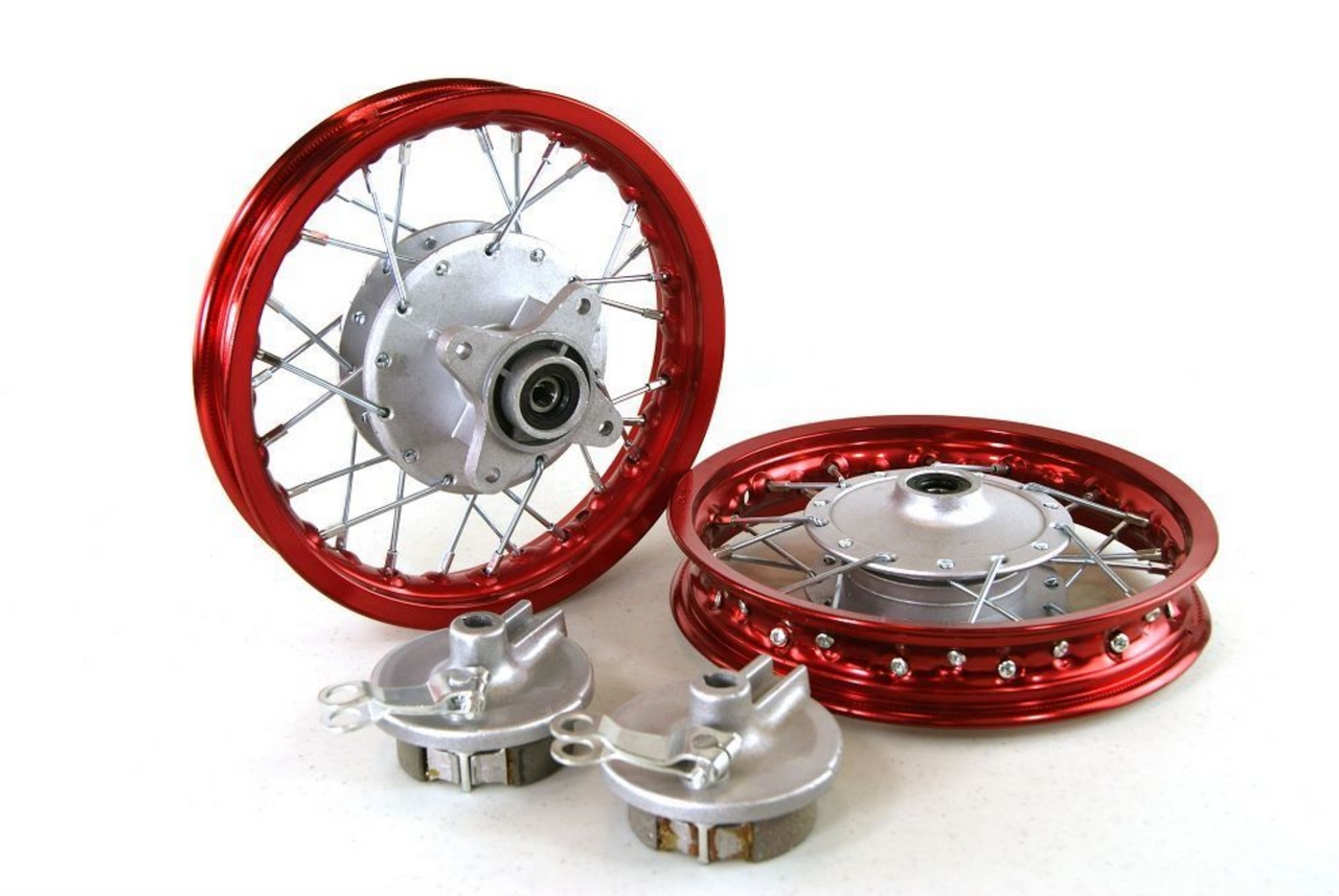red colored wheel kit for pit bike