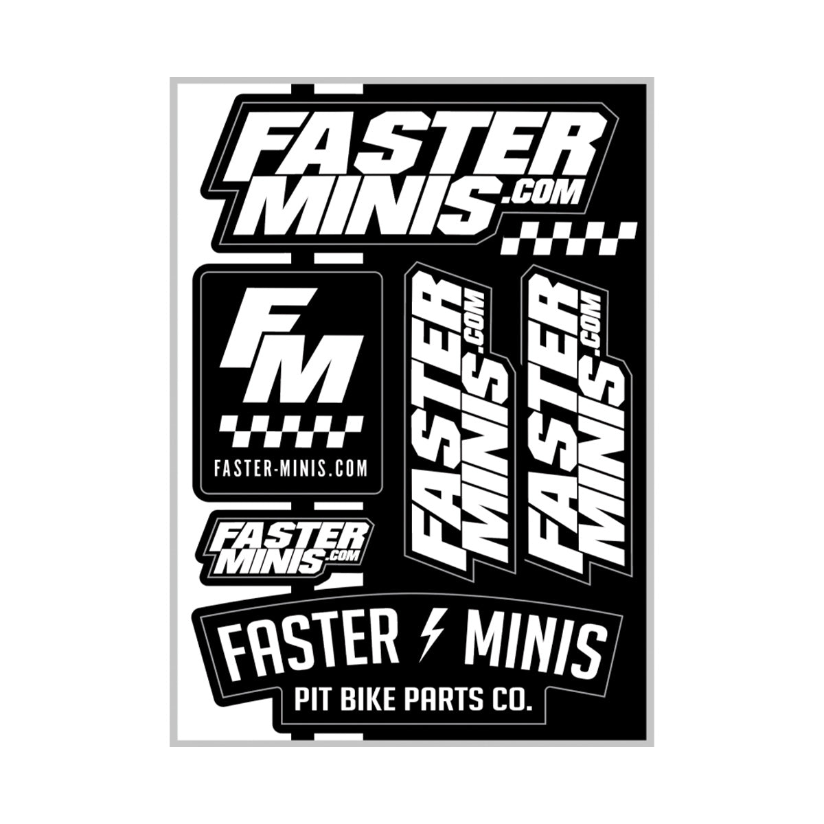 Sticker Sheet - Faster Minis